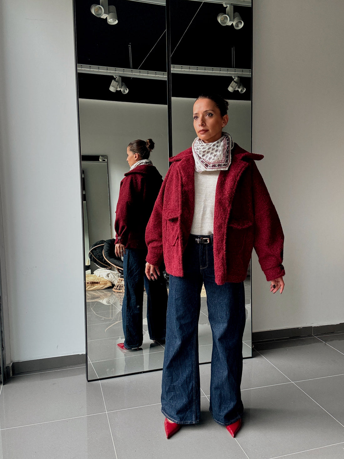 Manteau texturé avec grandes poches - Fenomen Paris