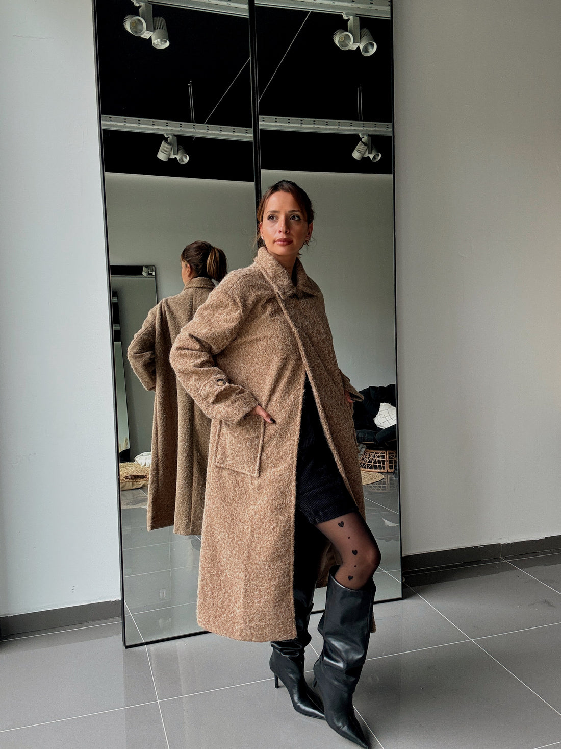 Manteau Long Avec Doublure Et Poches - Fenomen Paris