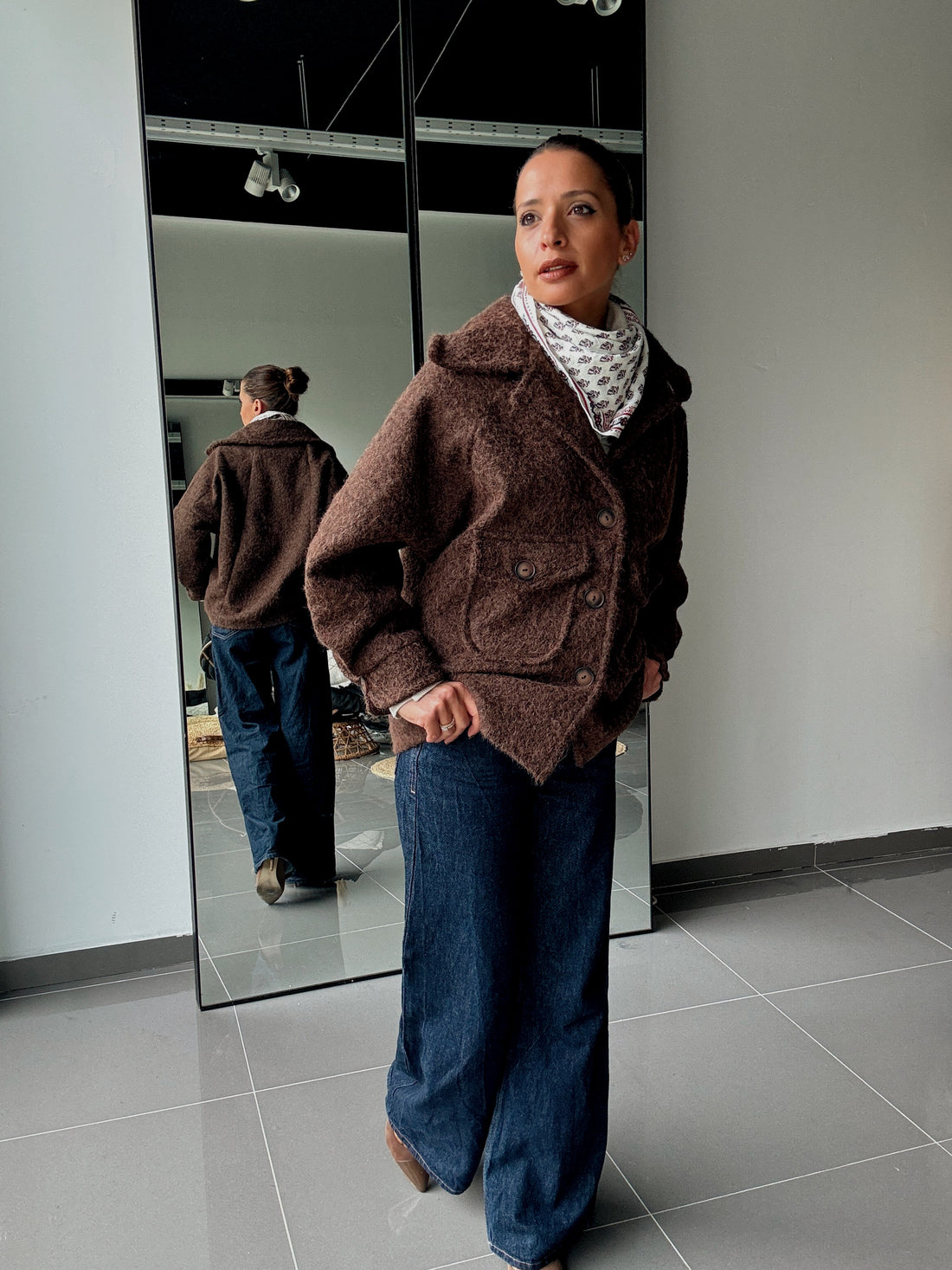 Manteau texturé avec grandes poches - Fenomen Paris