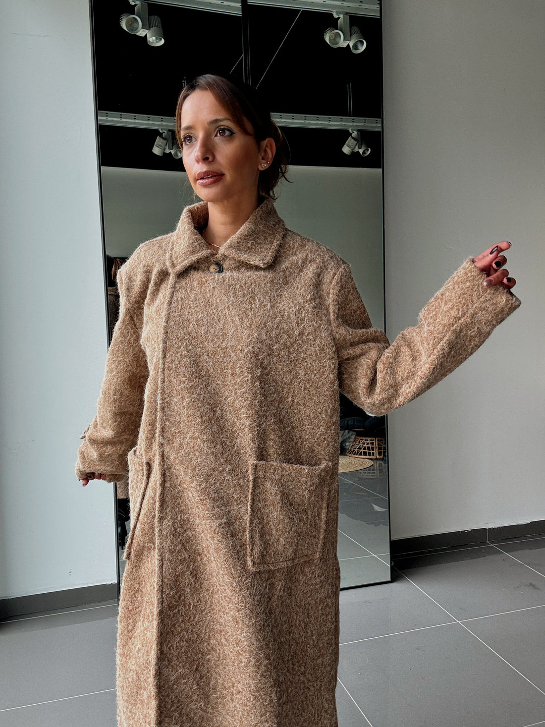 Manteau Long Avec Doublure Et Poches - Fenomen Paris