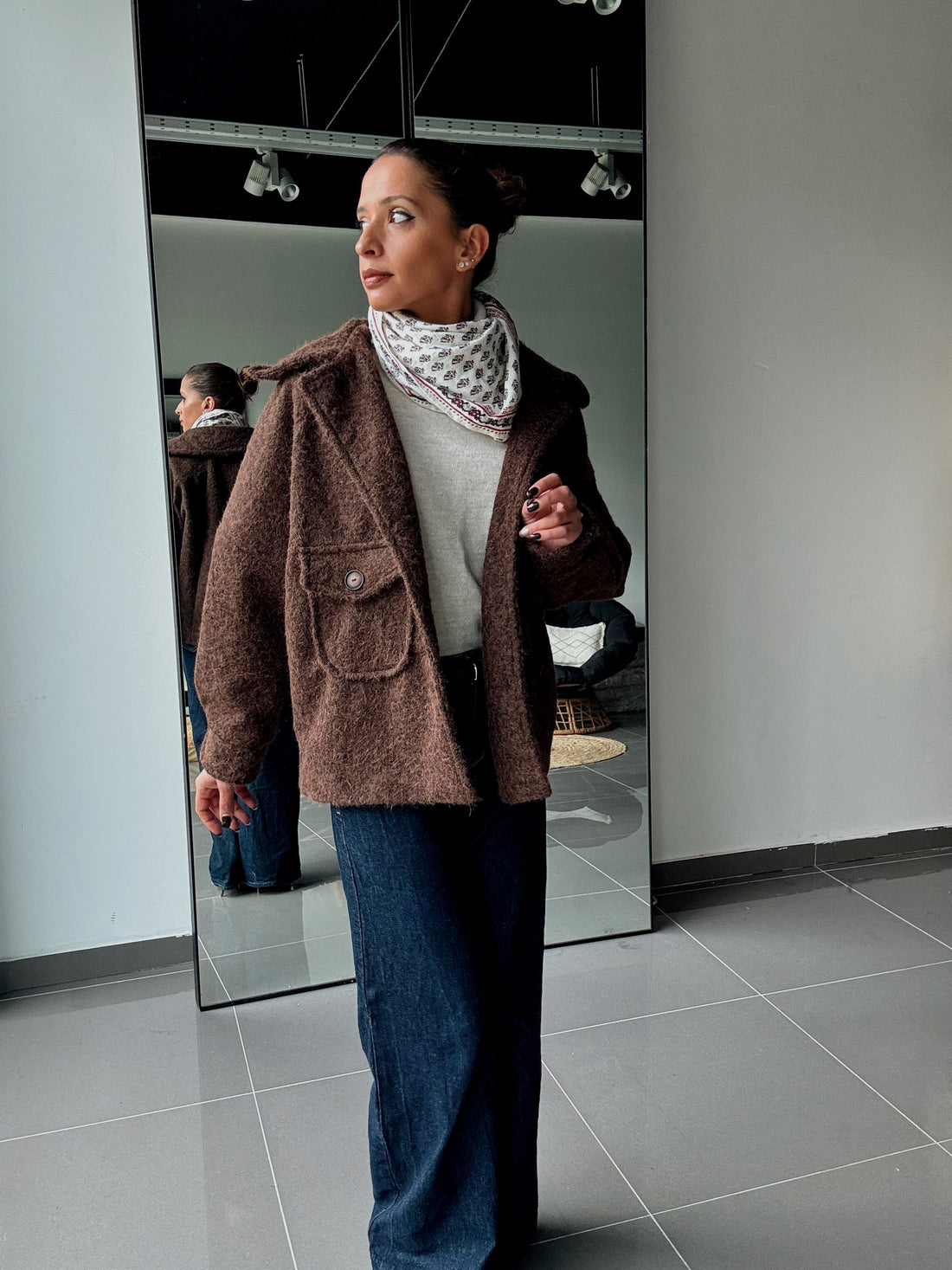 Manteau texturé avec grandes poches - Fenomen Paris