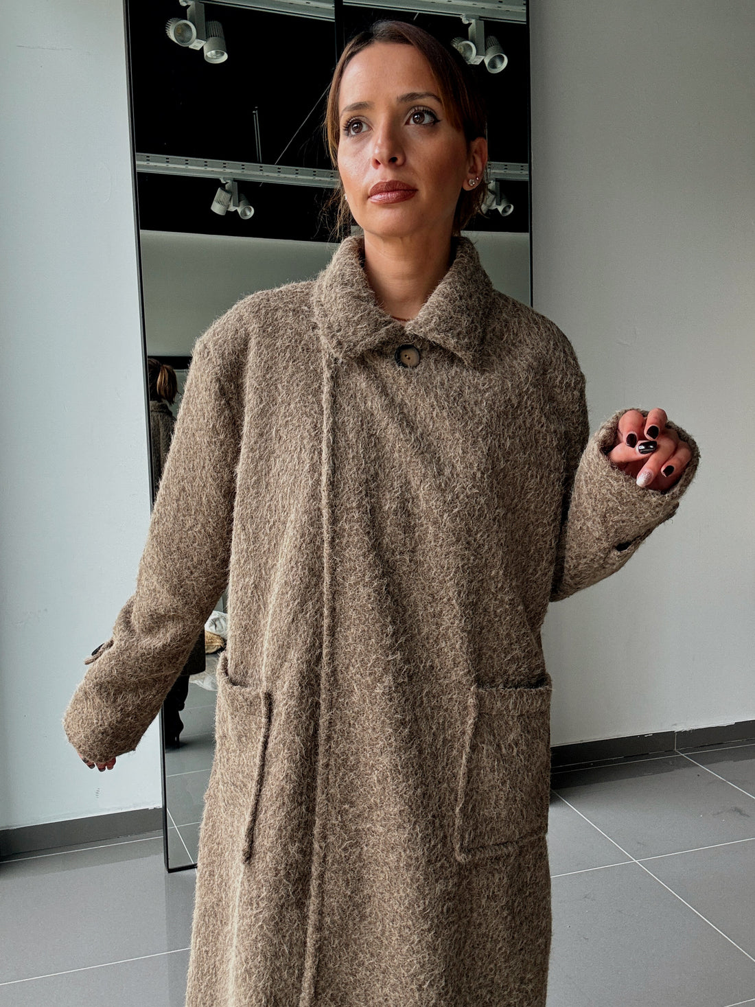 Manteau Long Avec Doublure Et Poches - Fenomen Paris