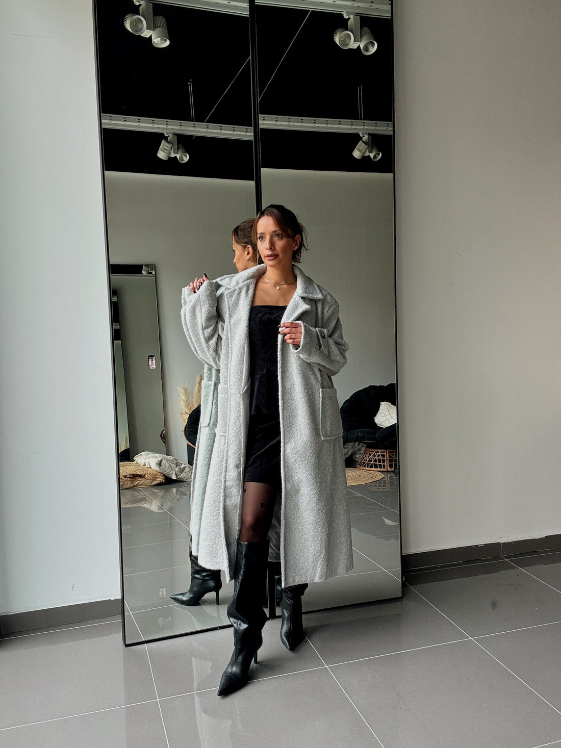 Manteau Long Avec Doublure Et Poches - Fenomen Paris
