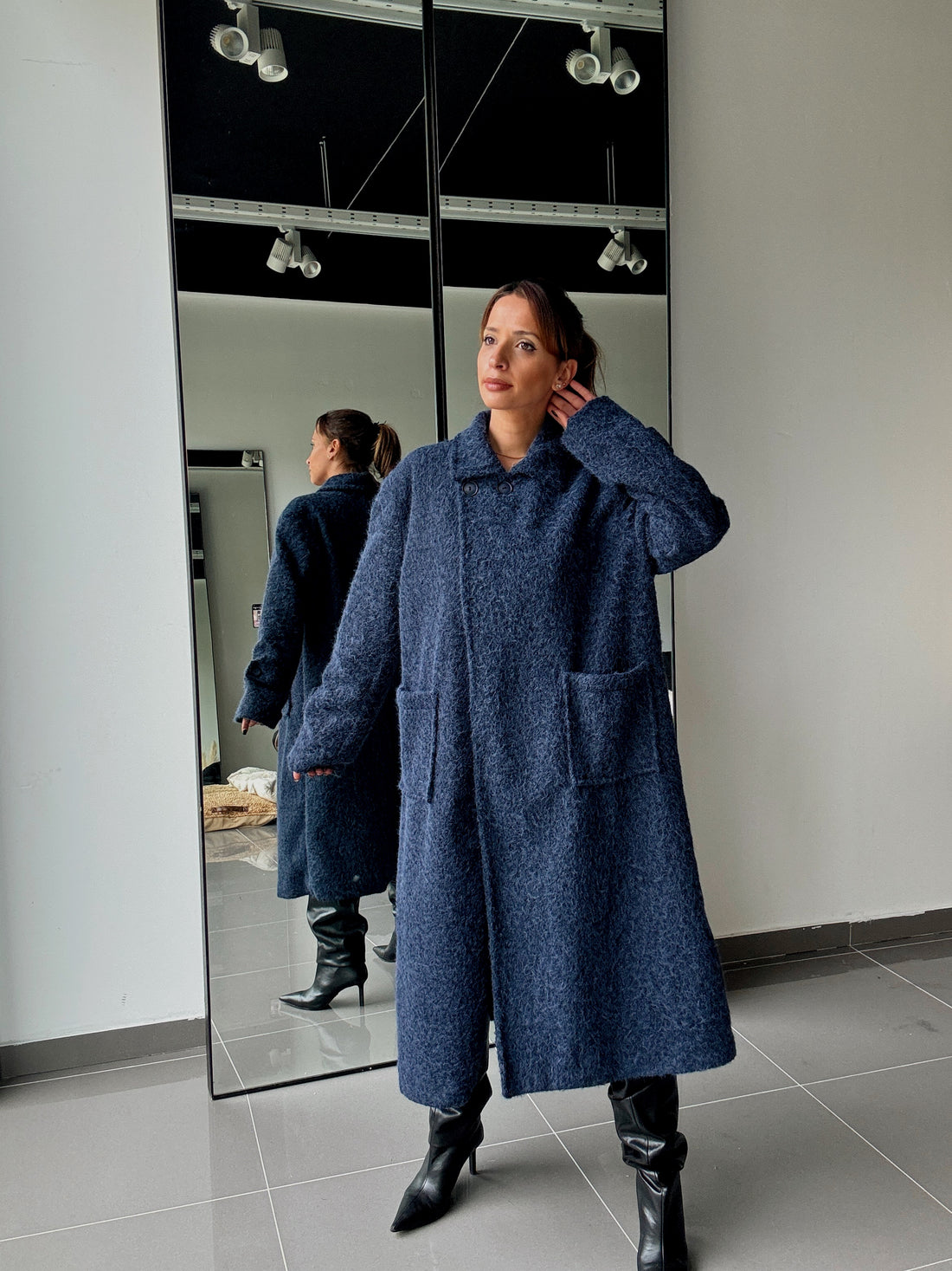 Manteau Long Avec Doublure Et Poches - Fenomen Paris
