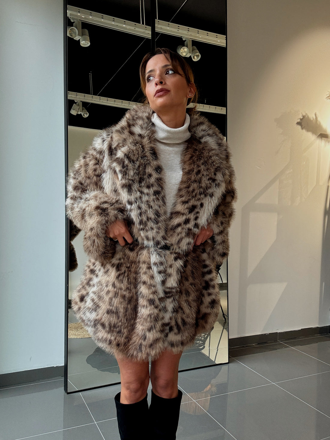 Manteau Fourrure Léopard - Fenomen Paris