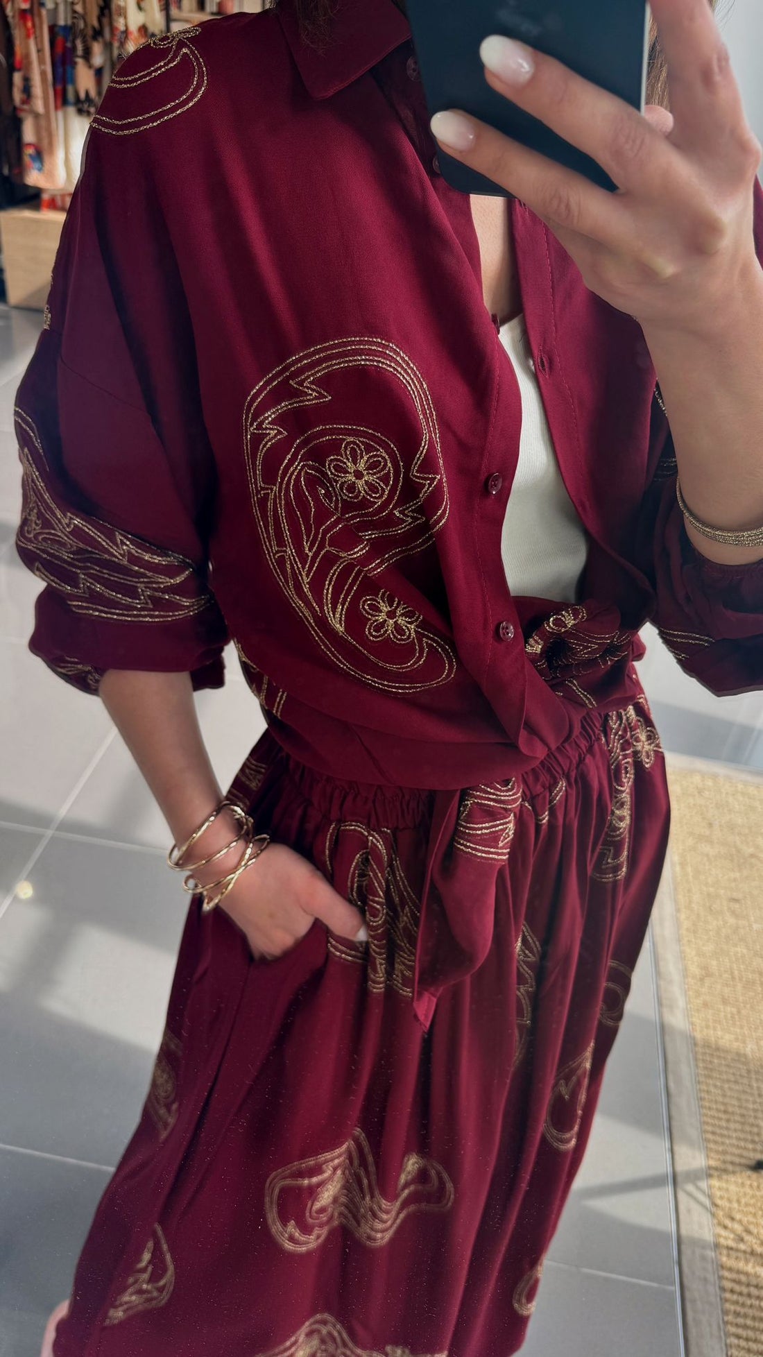 Ensemble Chemise & Jupe Large
