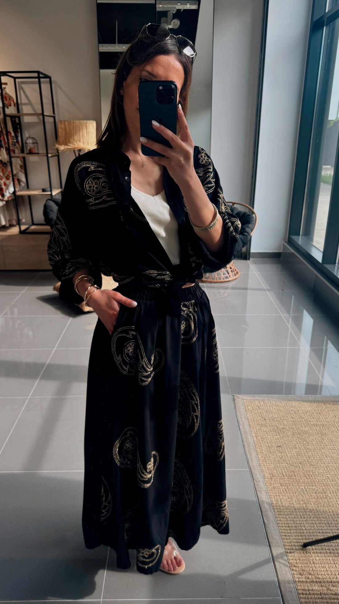 Ensemble Chemise & Jupe Large