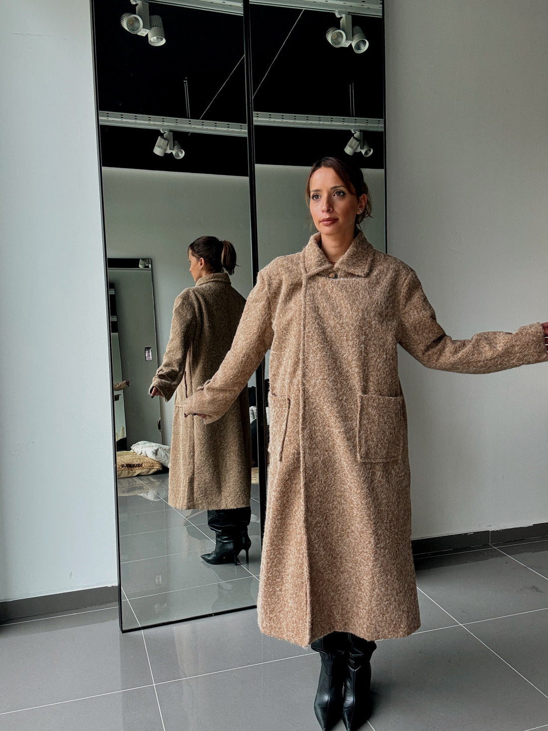 Manteau Long Avec Doublure Et Poches - Fenomen Paris