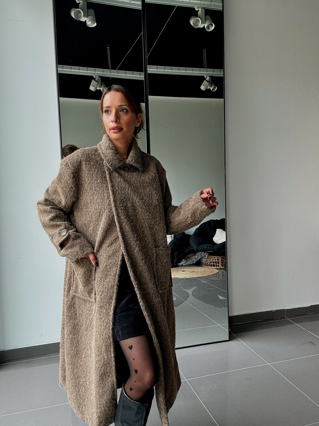 Manteau Long Avec Doublure Et Poches - Fenomen Paris