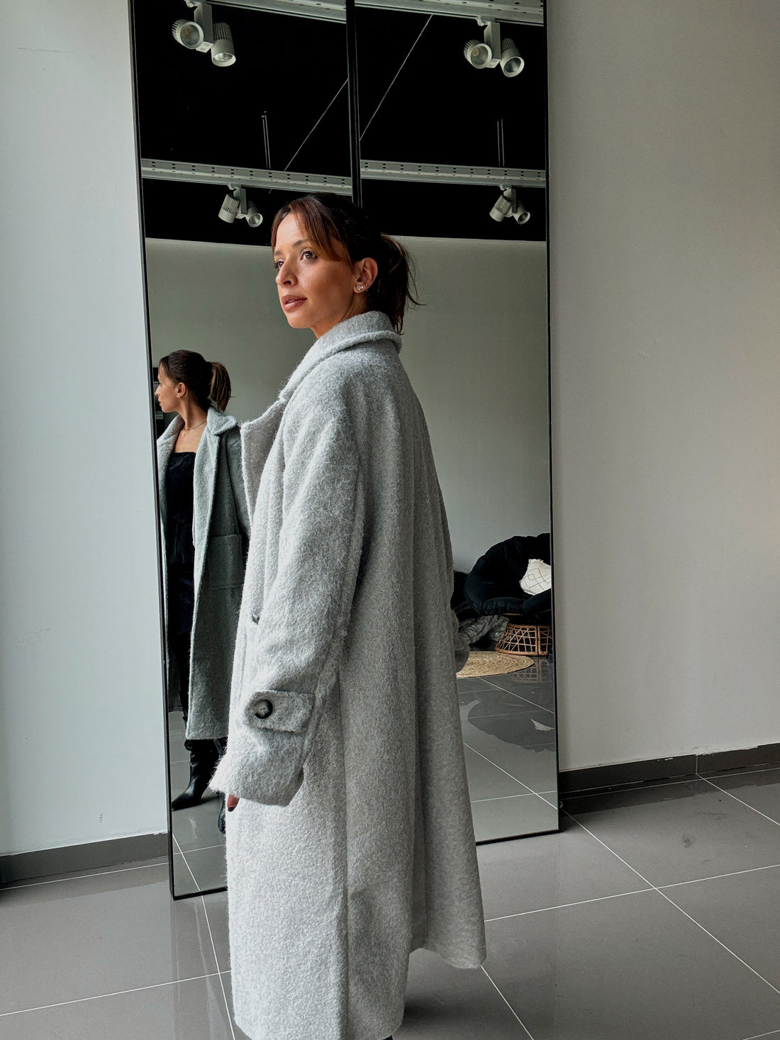 Manteau Long Avec Doublure Et Poches - Fenomen Paris