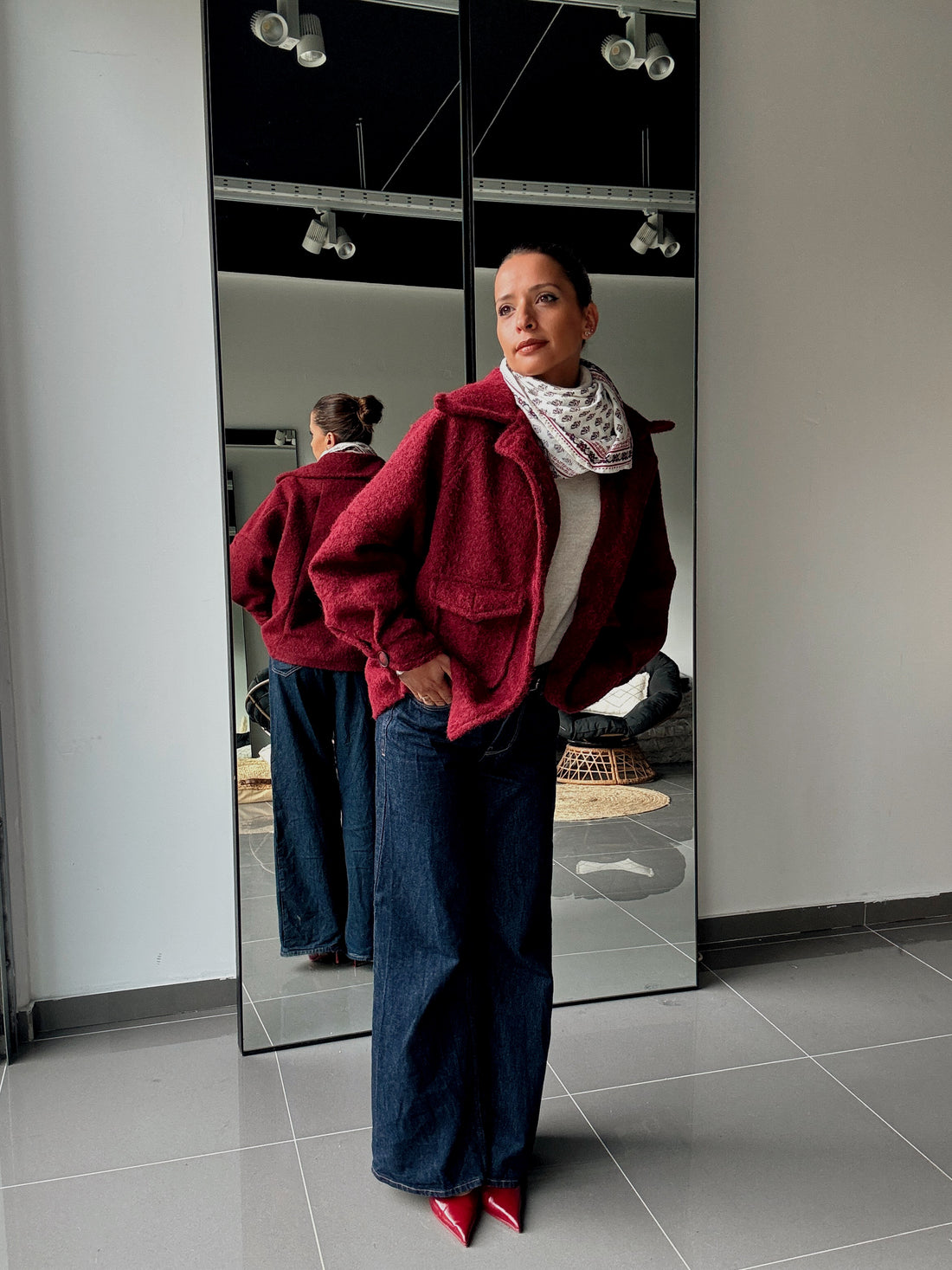 Manteau texturé avec grandes poches - Fenomen Paris
