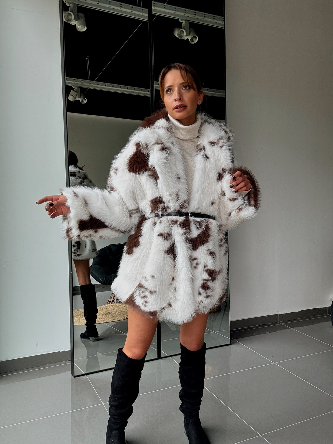 Manteau Fourrure Vache - Fenomen Paris