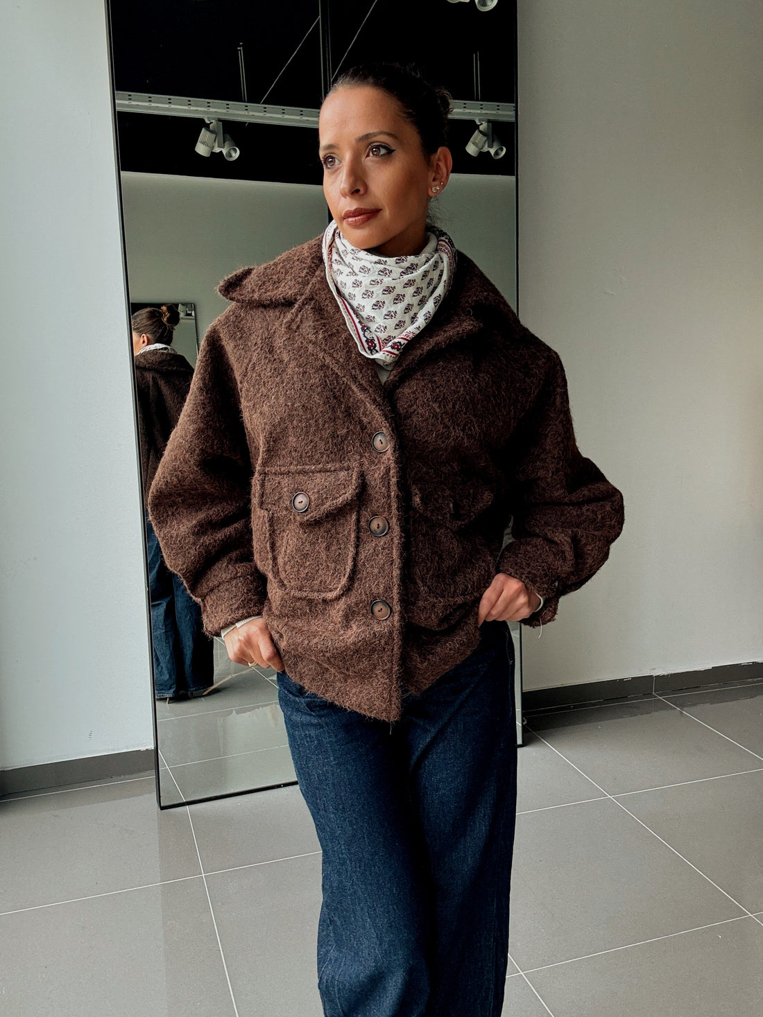 Manteau texturé avec grandes poches - Fenomen Paris