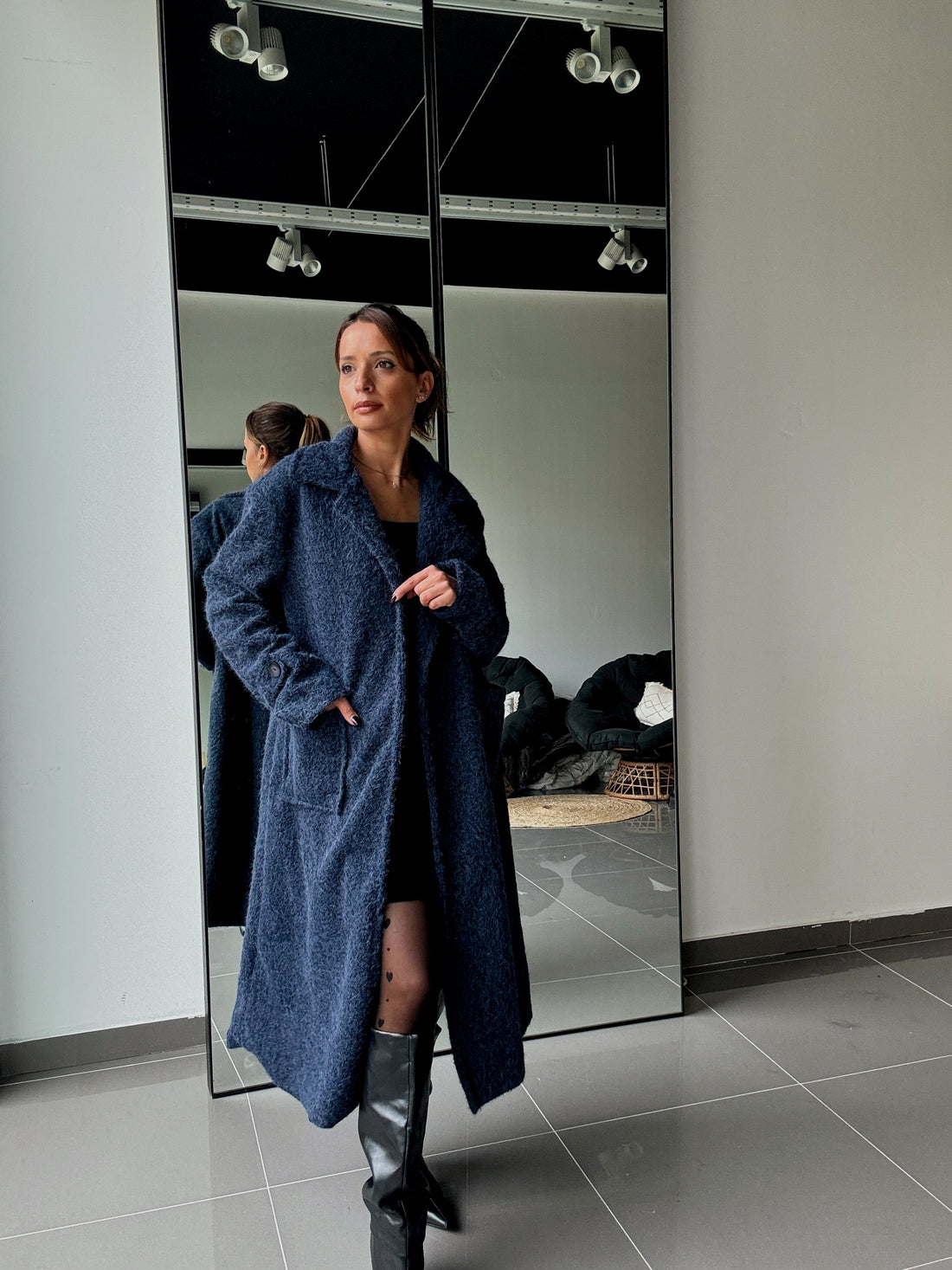 Manteau Long Avec Doublure Et Poches - Fenomen Paris