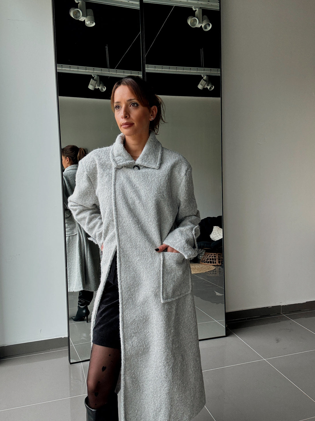 Manteau Long Avec Doublure Et Poches - Fenomen Paris