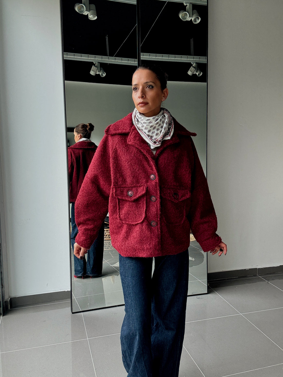 Manteau texturé avec grandes poches - Fenomen Paris