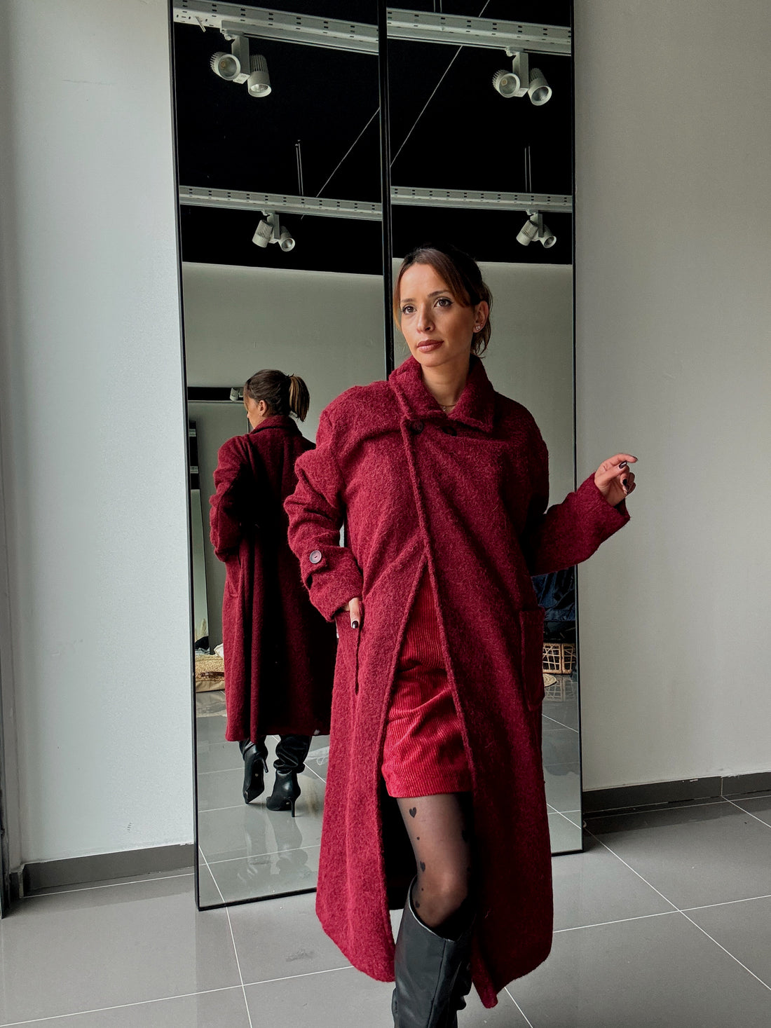 Manteau Long Avec Doublure Et Poches - Fenomen Paris