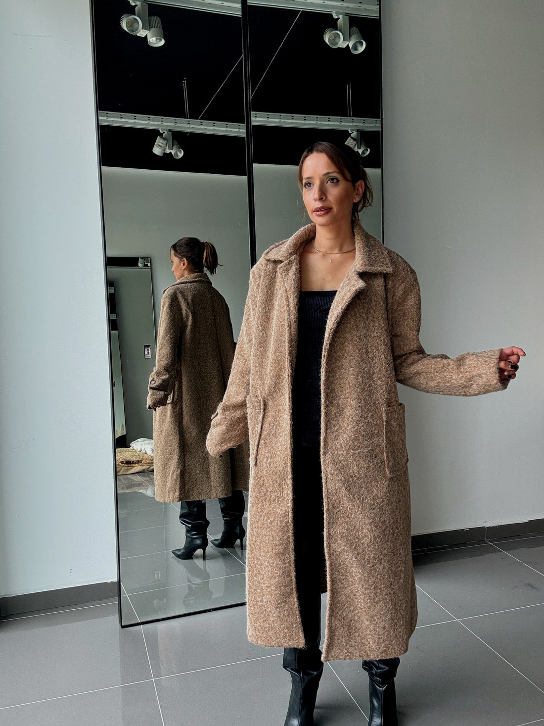 Manteau Long Avec Doublure Et Poches - Fenomen Paris