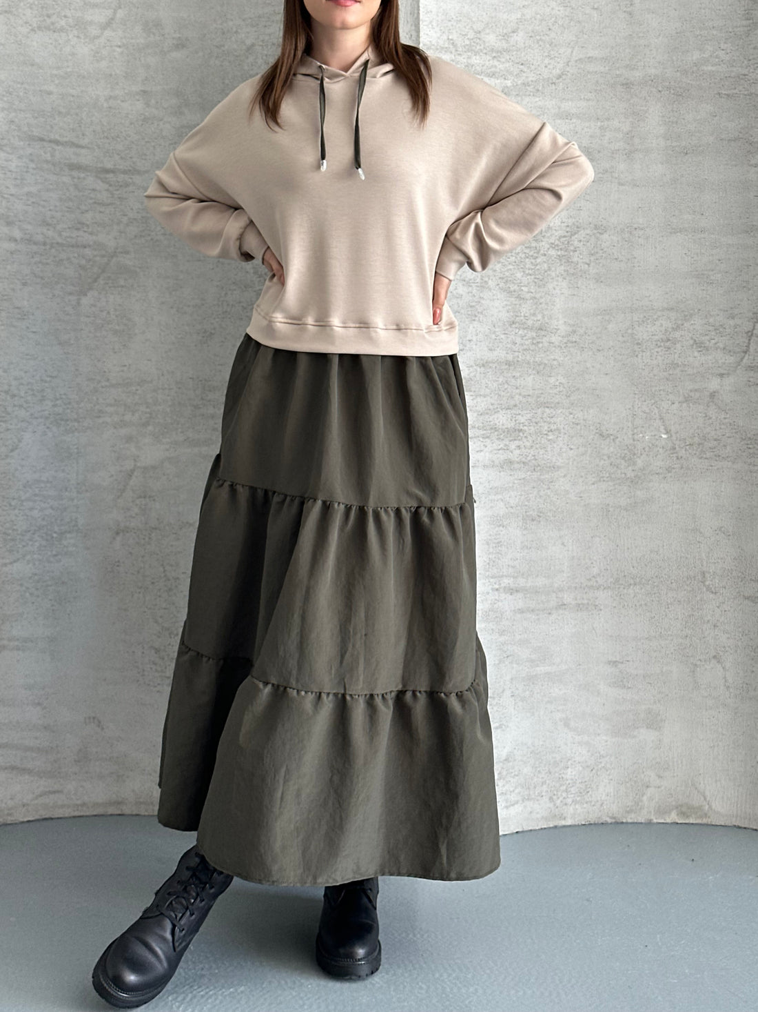 Robe Longue Bicolore a capuche – Style Décontracté & Élégant - Fenomen Paris