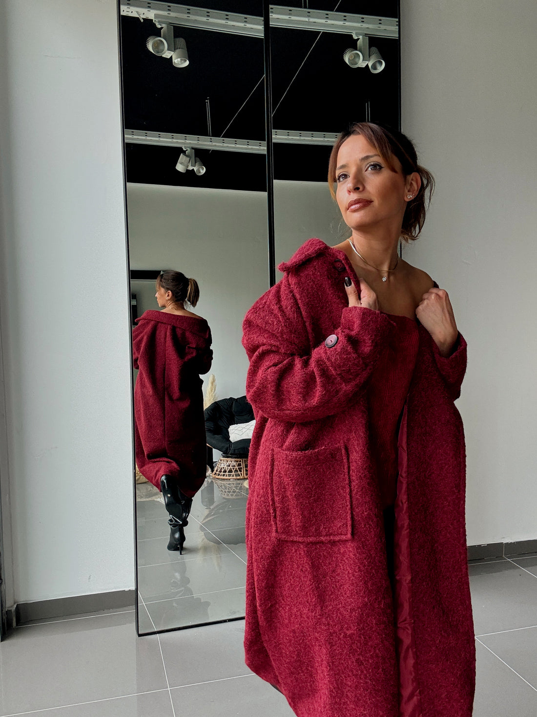 Manteau Long Avec Doublure Et Poches - Fenomen Paris