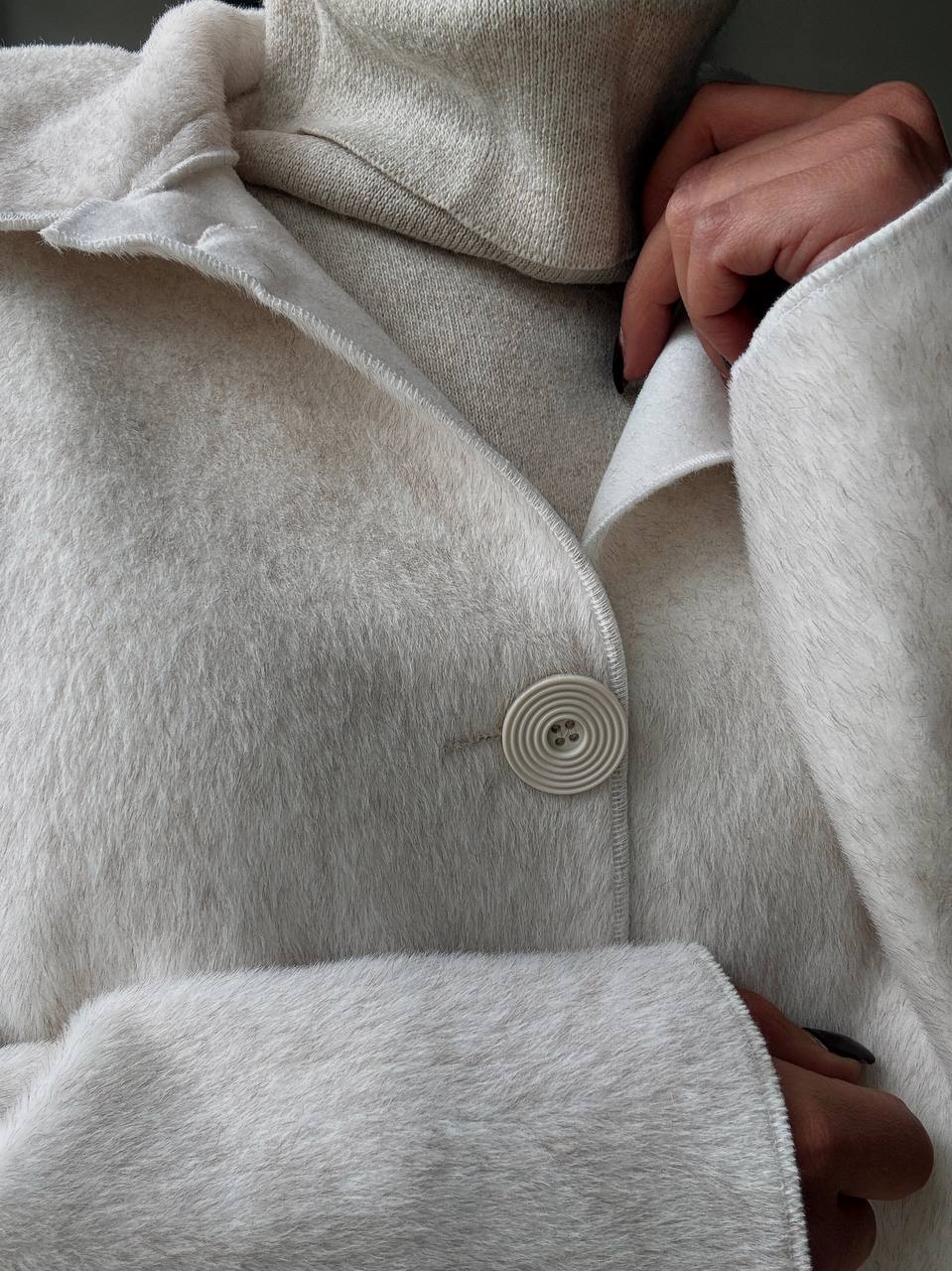 Veste Longue Boutonnées effet velour - Fenomen Paris