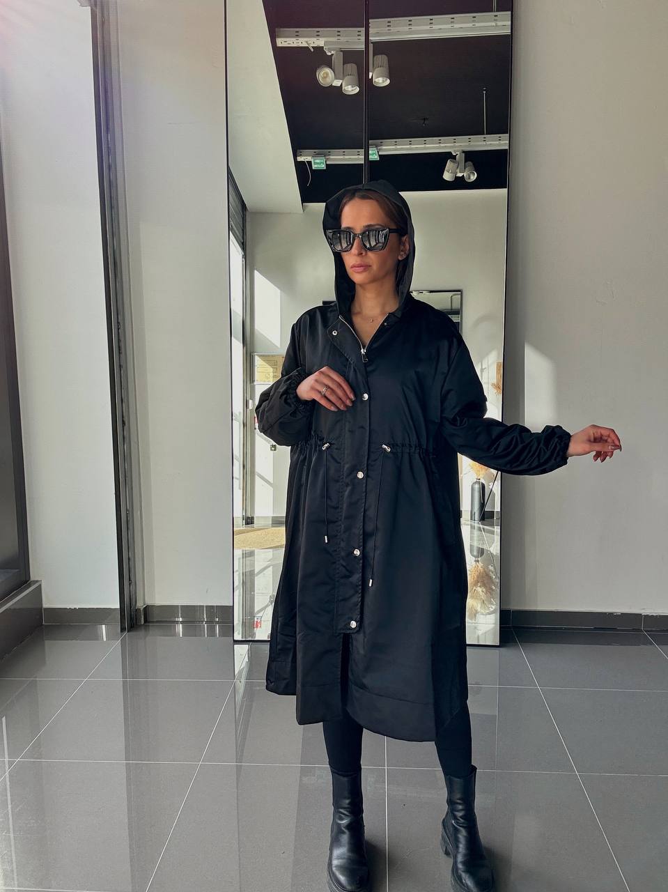 Veste Imperméable mi-Long Femme – Coupe Chic & Légère