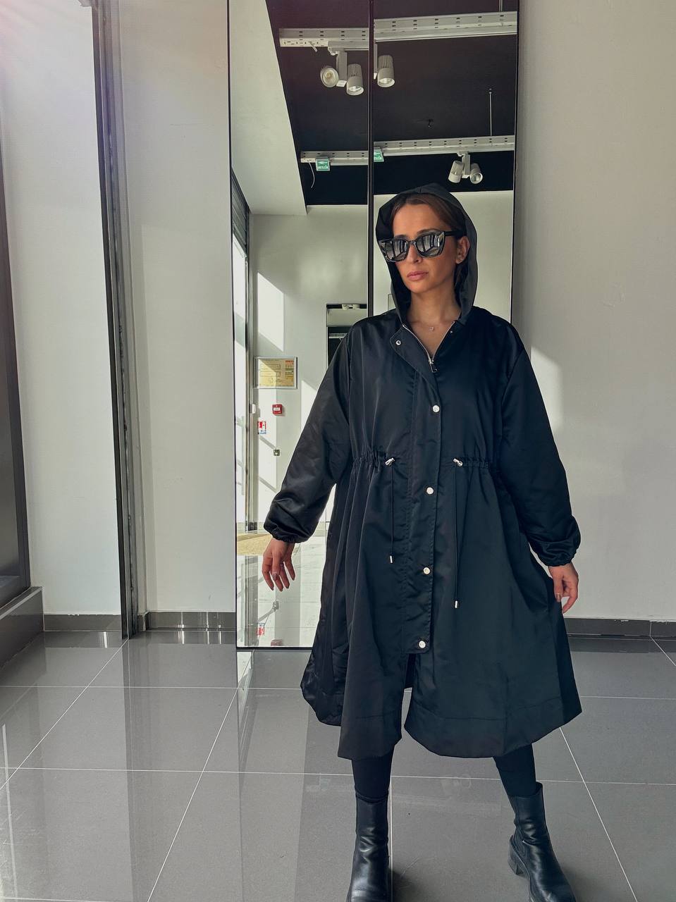 Veste Imperméable mi-Long Femme – Coupe Chic & Légère