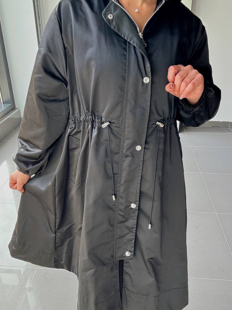 Veste Imperméable mi-Long Femme – Coupe Chic & Légère