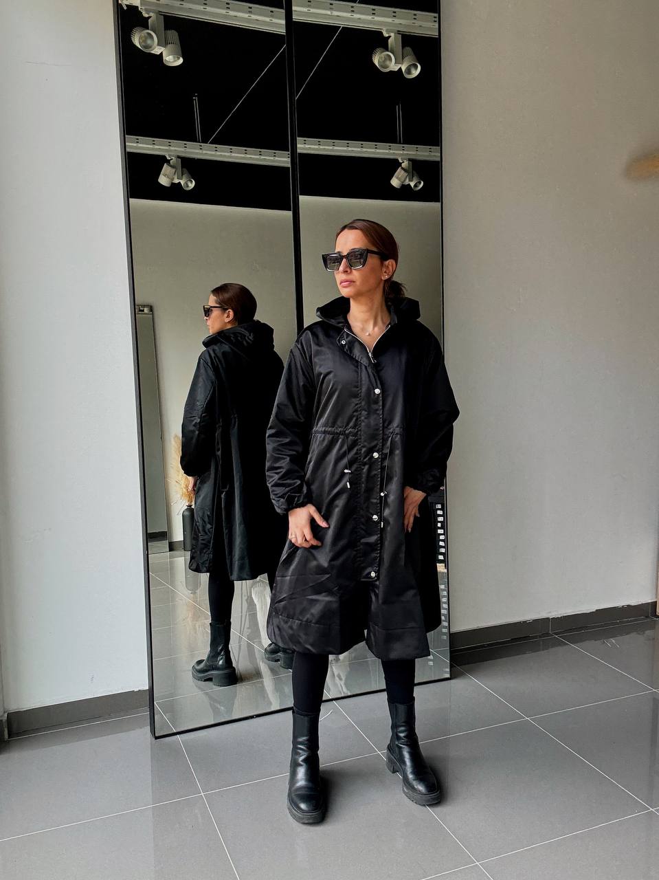 Veste Imperméable mi-Long Femme – Coupe Chic & Légère