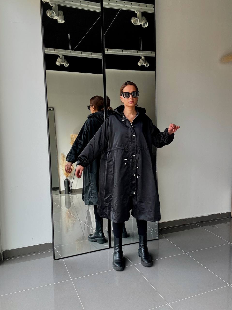 Veste Imperméable mi-Long Femme – Coupe Chic & Légère