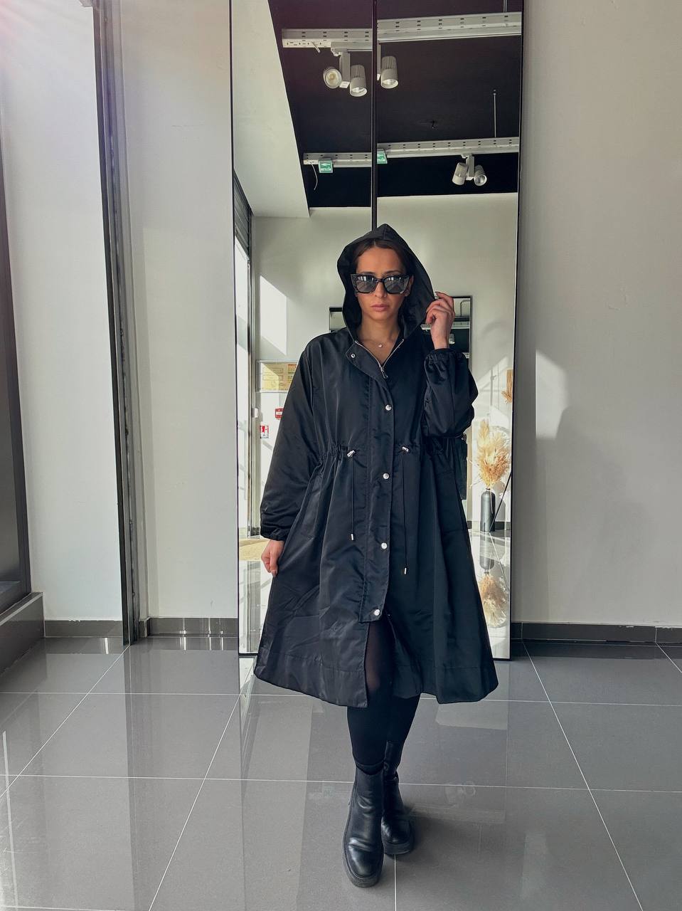 Veste Imperméable mi-Long Femme – Coupe Chic & Légère