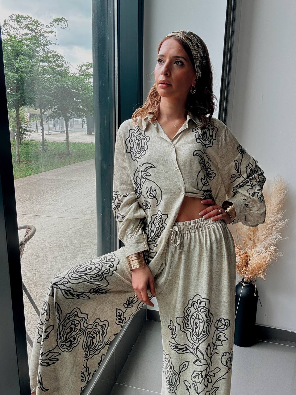 Ensemble chemise & pantalon fluide – Style naturel et moderne - Fenomen Paris