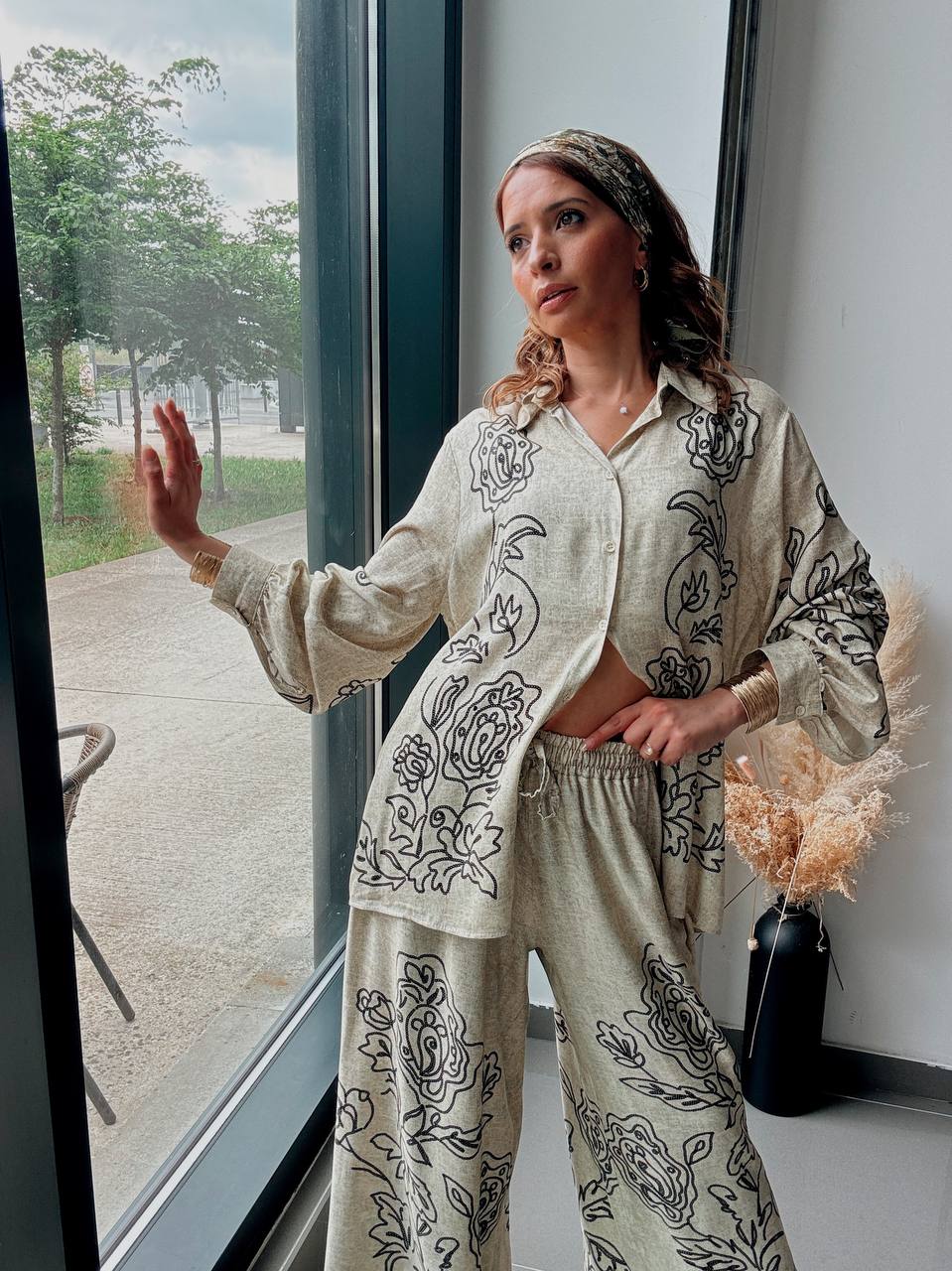 Ensemble chemise & pantalon fluide – Style naturel et moderne - Fenomen Paris