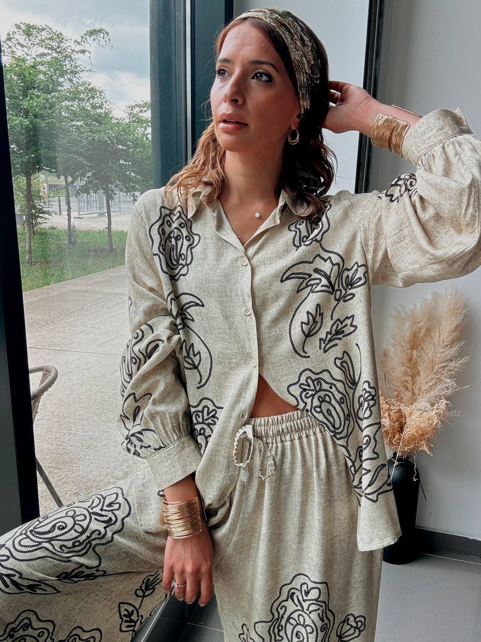Ensemble chemise & pantalon fluide – Style naturel et moderne - Fenomen Paris