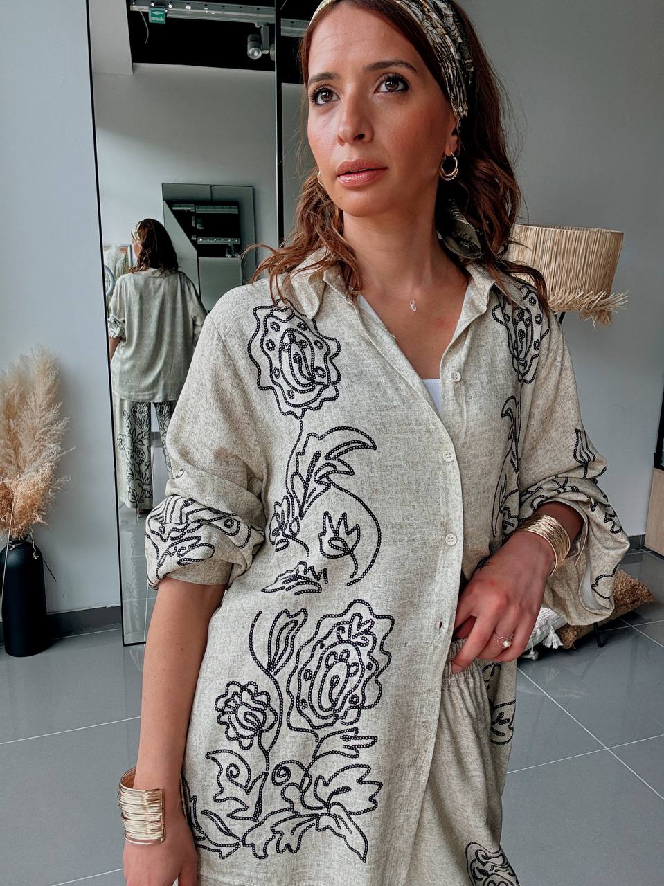 Ensemble chemise & pantalon fluide – Style naturel et moderne - Fenomen Paris