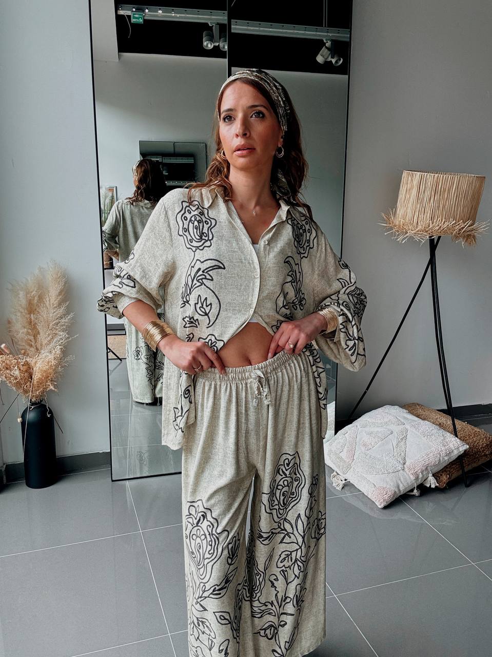 Ensemble chemise & pantalon fluide – Style naturel et moderne - Fenomen Paris