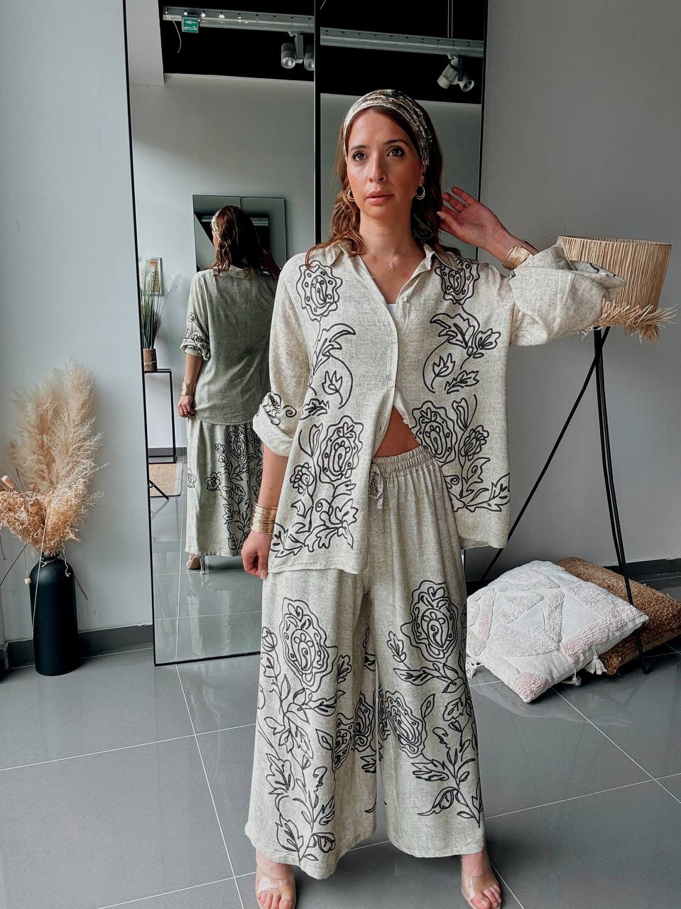 Ensemble chemise & pantalon fluide – Style naturel et moderne - Fenomen Paris