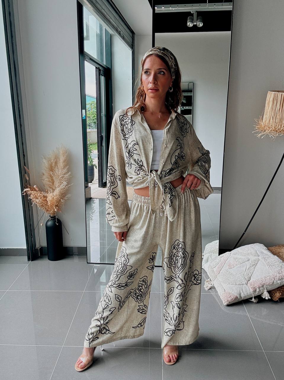 Ensemble chemise & pantalon fluide – Style naturel et moderne - Fenomen Paris