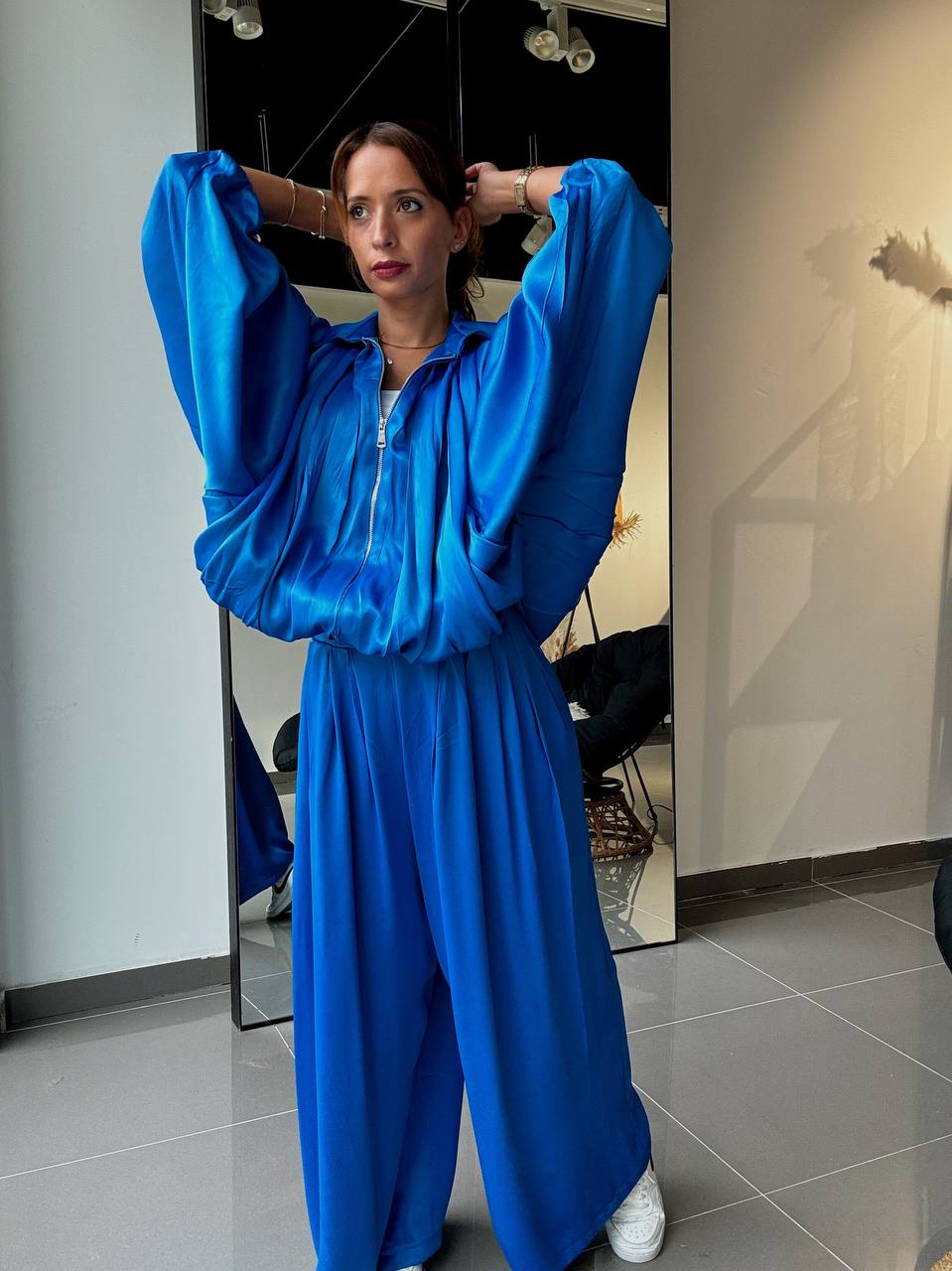 Ensemble Veste & Pantalon effet satiné - Fenomen Paris