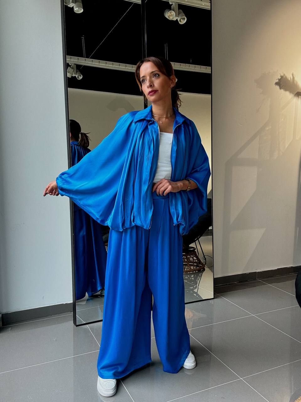 Ensemble Veste & Pantalon effet satiné - Fenomen Paris