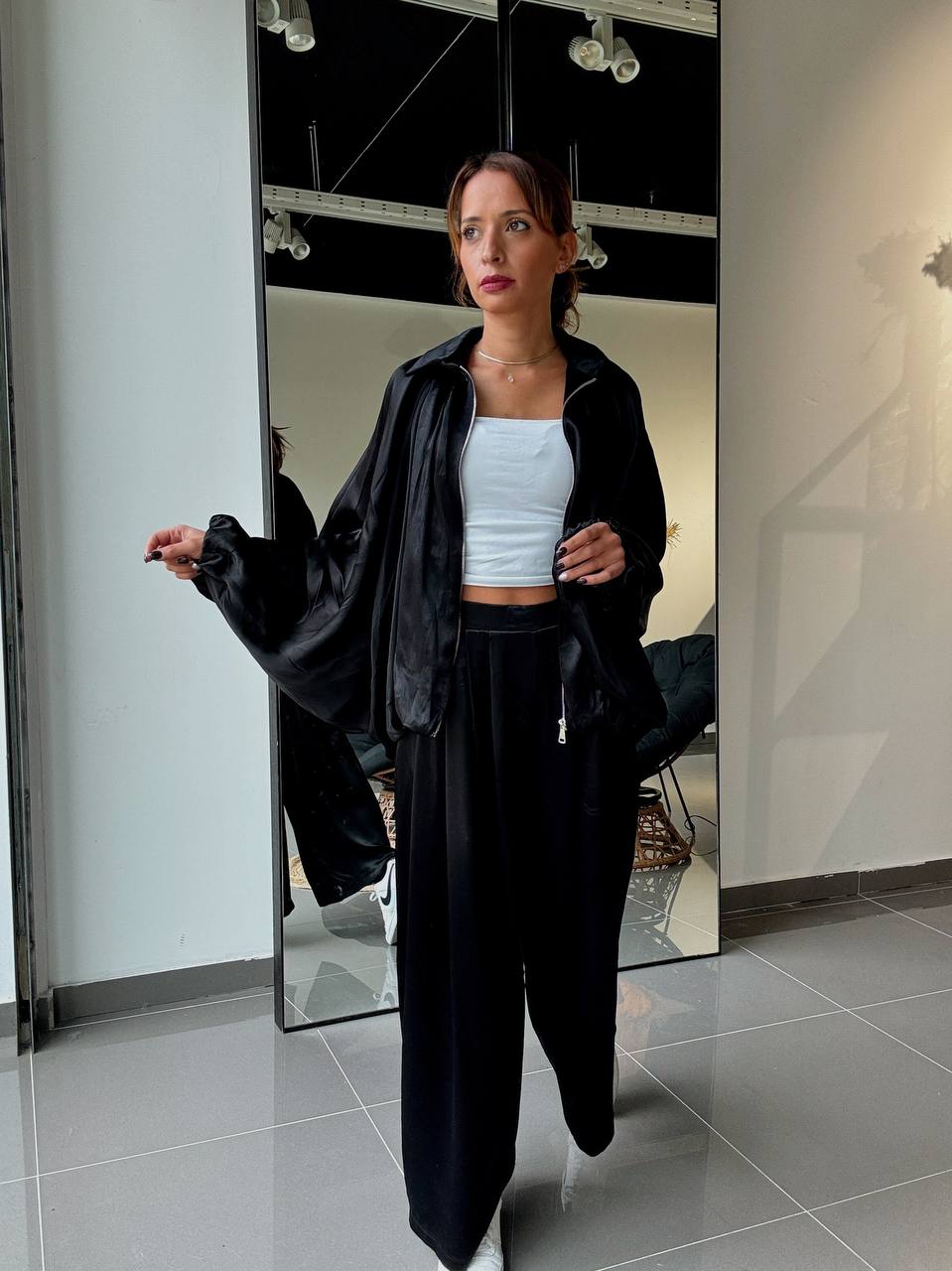 Ensemble Veste & Pantalon effet satiné - Fenomen Paris