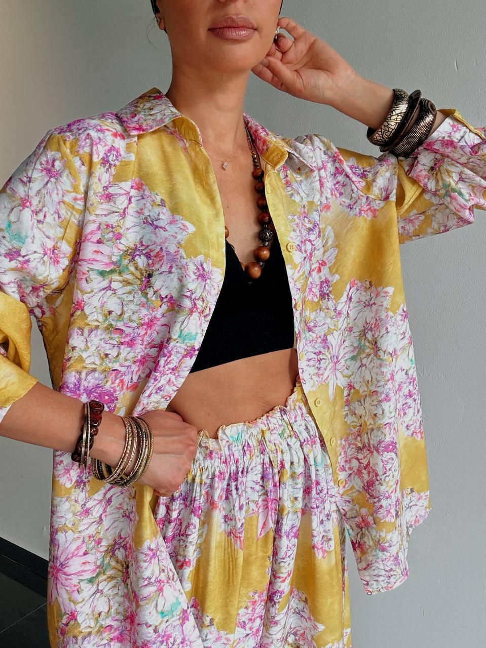 Ensemble Fluide Floral Soleil – Élégance Bohème & Fraîcheur Estivale