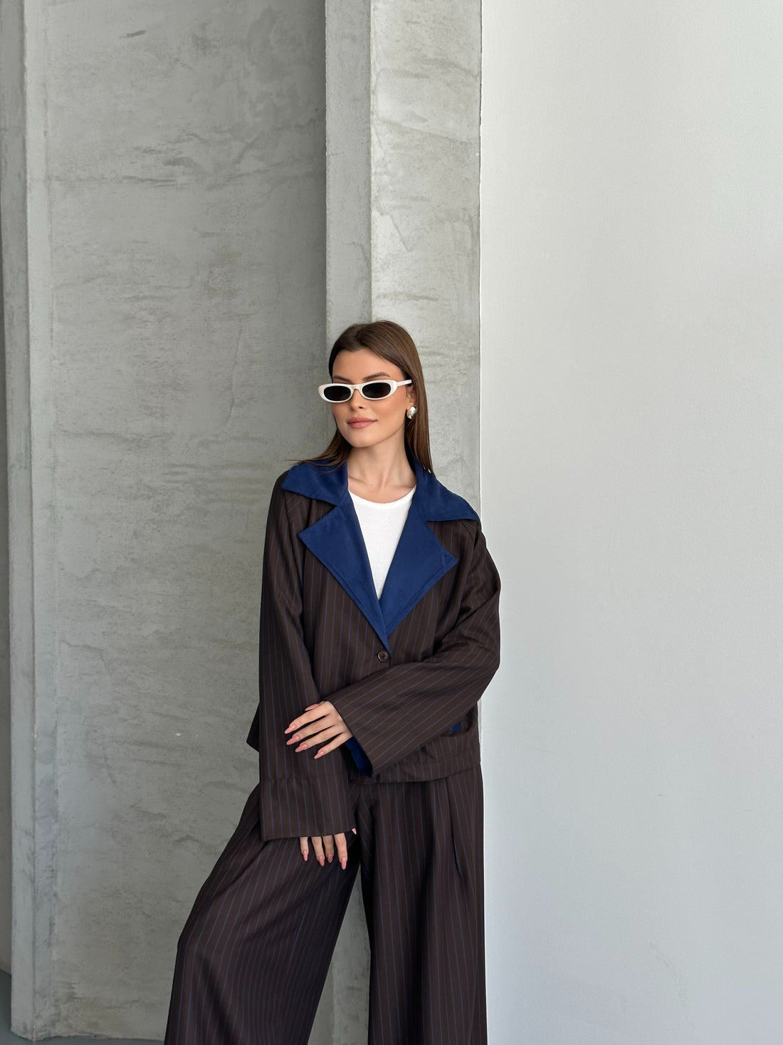 Ensemble Veste Et Pantalon Oversize - Avec Poches