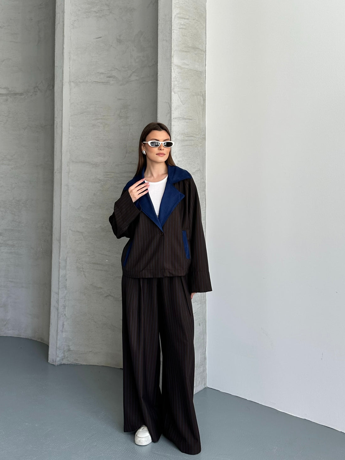 Ensemble Veste Et Pantalon Oversize - Avec Poches