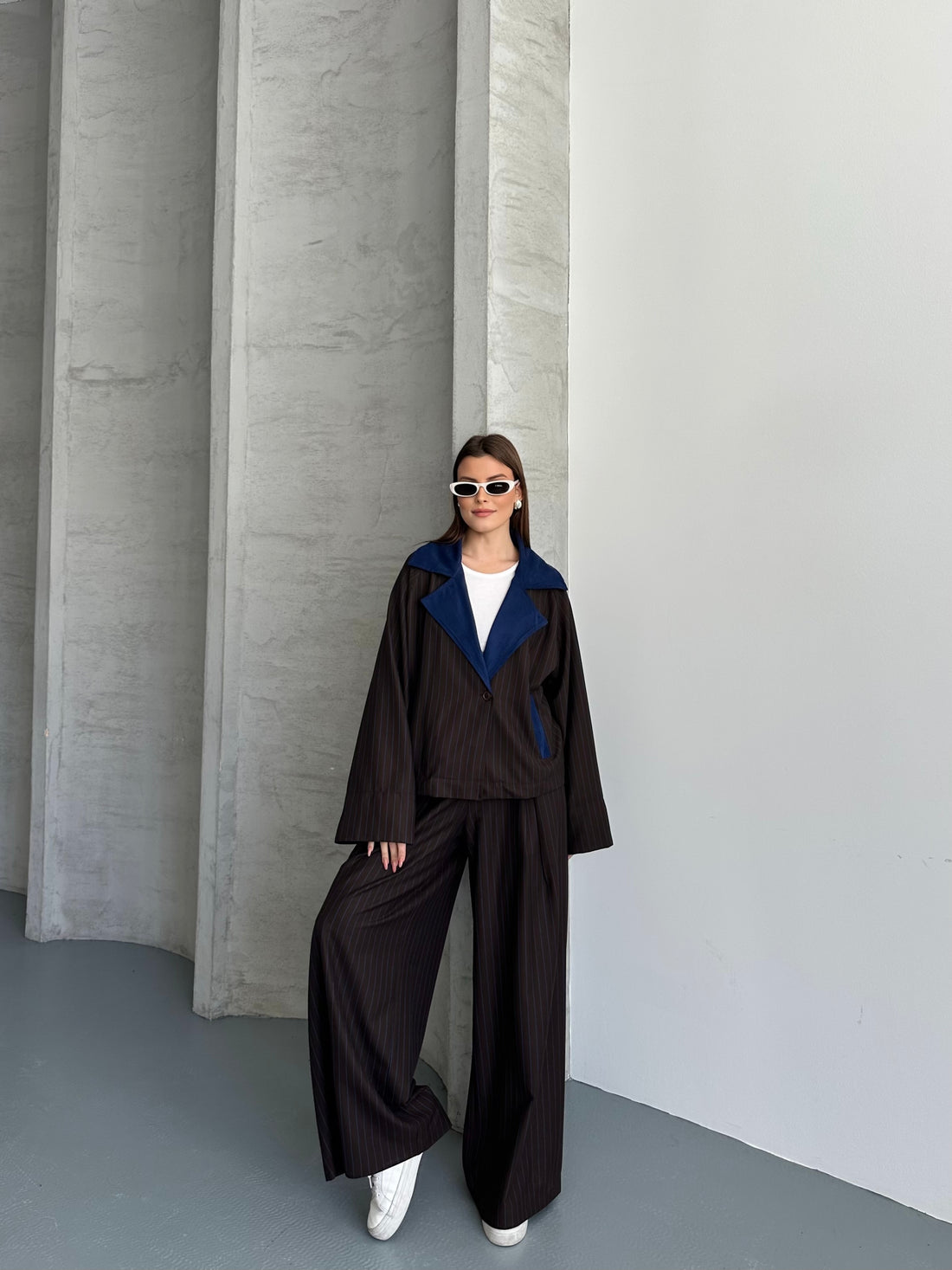 Ensemble Veste Et Pantalon Oversize - Avec Poches