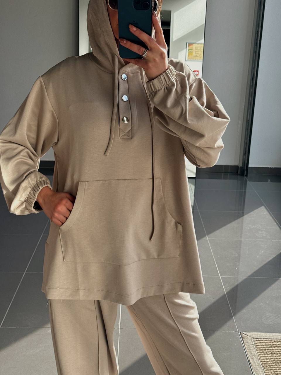 Ensemble Sweat capuche Et Pantalon - Avec Poches