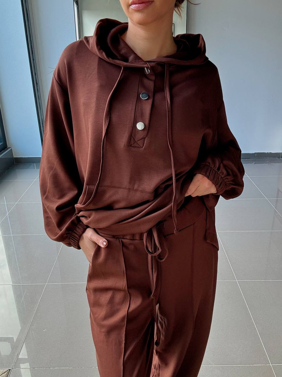 Ensemble Sweat capuche Et Pantalon - Avec Poches