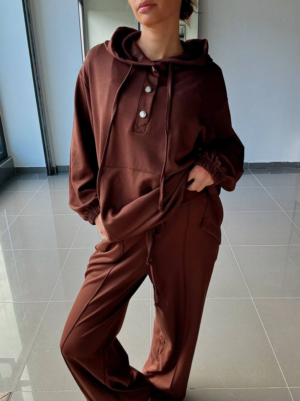 Ensemble Sweat capuche Et Pantalon - Avec Poches