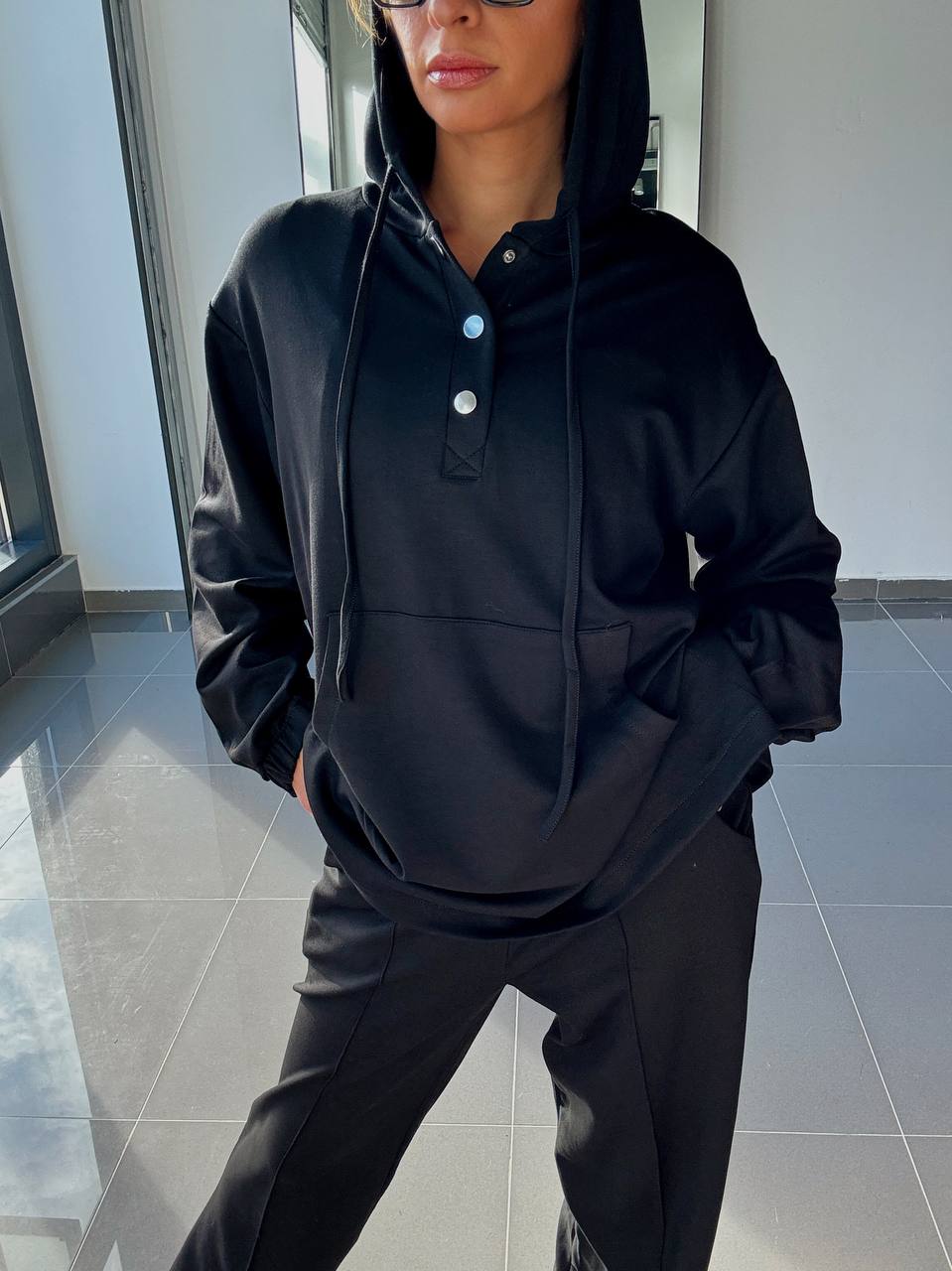 Ensemble Sweat capuche Et Pantalon - Avec Poches