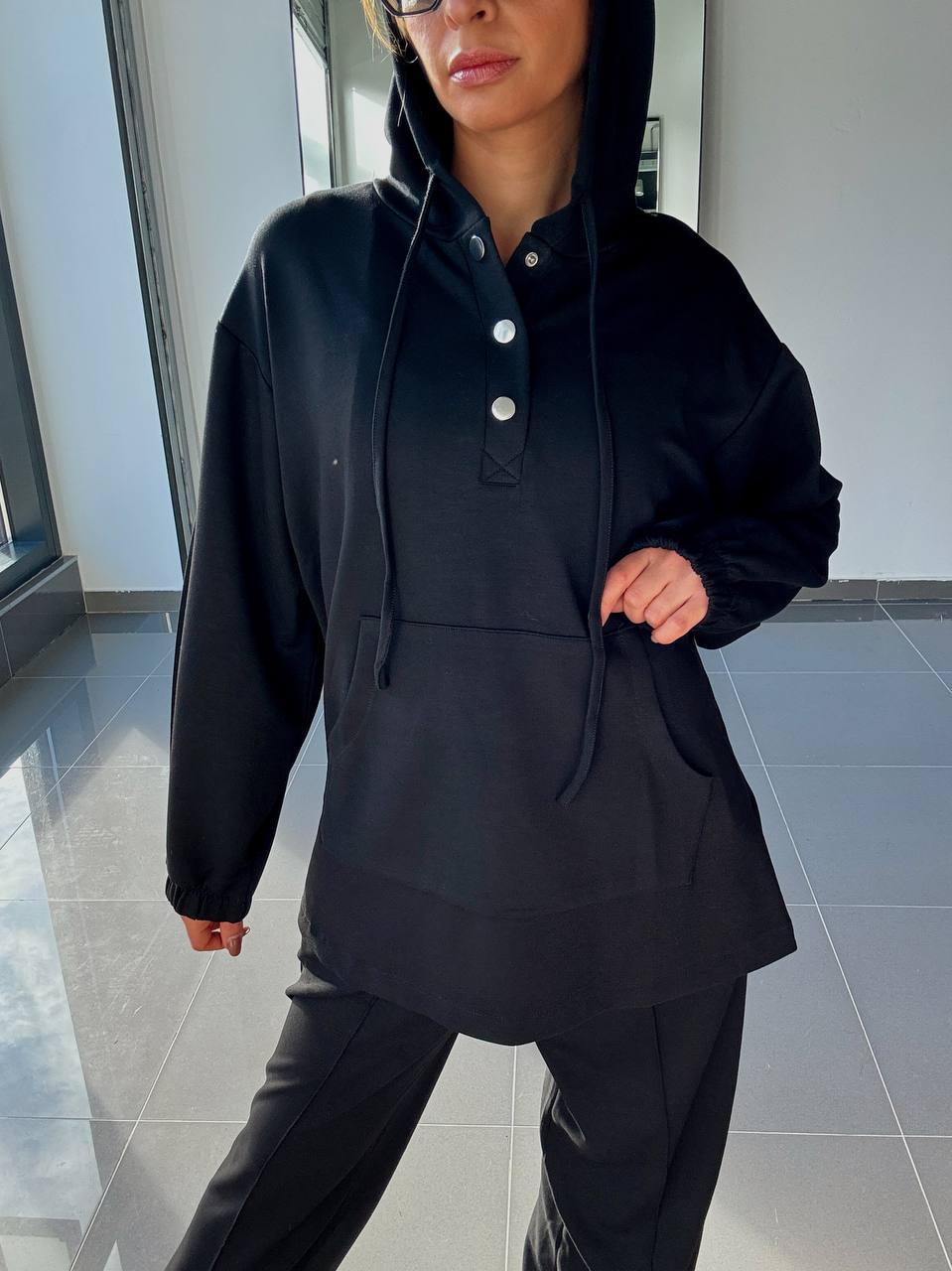 Ensemble Sweat capuche Et Pantalon - Avec Poches